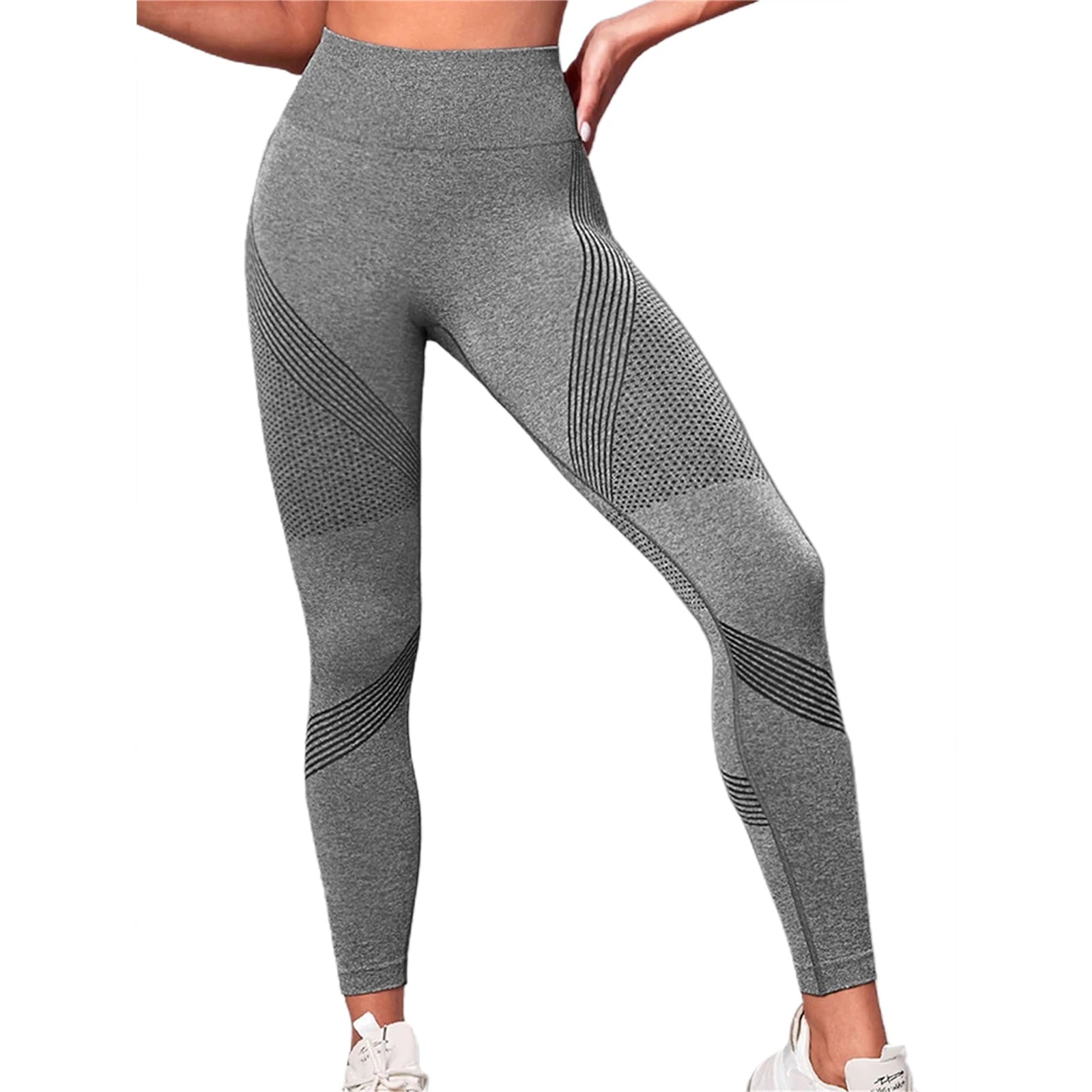 High Waist Compression Leggings - Butt Lift Yoga Pants with Tummy Control - silverfoxgoods